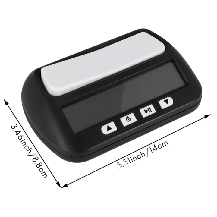 JAERBEE%202X%20Chess%20Clock,%20Digital%20Chess%20Timer%20&%20Game%20Timer,%203-In-1%20Multipurpose%20Portable%20Professional%20Clock%20Black%20-%20Image%204