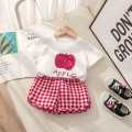 Cotton Kids Clothing Sets 2Pcs Summer Fruits Clothes for Girls Baby Boys Short Sleeve T-Shirt+Shorts Suit Toddler Kids Tracksuit.