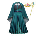 2024 Disney Frozen 2 Kids Cosplay Costumes Girls Elsa Anna Dress for Girls Girls Gowns Halloween Carnival Easter Party Dresses. 