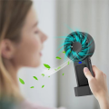 Mini Fan with Solar & USB Charging, 5-Speed Handheld Pocket Fan for Outdoor Use, Eco-Friendly Cooling Device. 