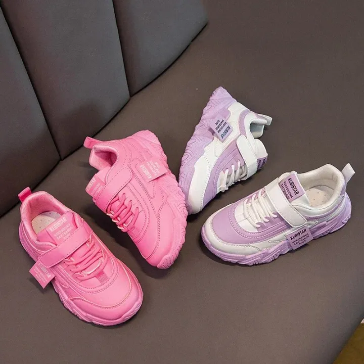 2024%20New%20Versatile%20Soft%20Breatheable%20Hook%20Loop%20White%20Boys%20and%20Girls%20Children%20Sneakers%20Cute%20Korean%20Style%20Uniform%20School%20Shoes%20-%20Image%202