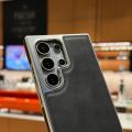 HODON Luxury Leather Electroplating Kickstand Case for Samsung Galaxy S25 S24 S23 S22 S21 Ultra S23 FE S24 Plus Cases Fold Bracket Holder Hard Protection Cover. 