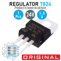LM7824 L7824CV L7824 7824 24V 1.5A Voltage Regulator IC 3 Pin TO-220 Package Fixed 24V Positive Voltage Regulator IC. 
