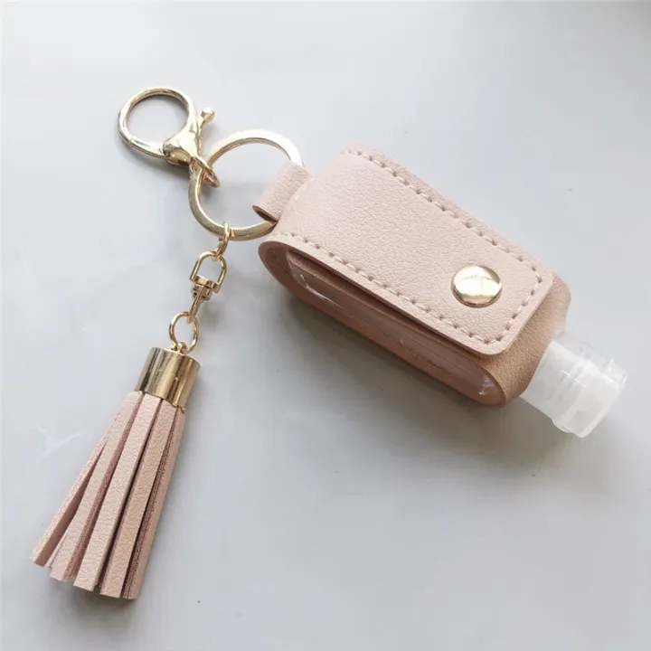 Tassel%20Hand%20Sanitizer%20Compact%20Leather%2030ML%20Keychain%20Holder%20Flip%20Travel%20Bottle%20For%20On%20The%20Go%20Traveling%20Outdoor%20Activities%20Use%20-%20Image%204