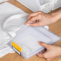 4PCS A4 File Portable Project Case,Portable A4 File Box Plastic Scrapbook Paper Storage Box for 8.5x11Inch Letter Paper Easy to Use Multicolor. 