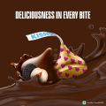 Hershey's Kisses Milk Chocolate 36g 2 Packet. 