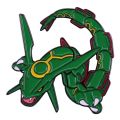 Pokemon Rayquaza Hard Enamel Pins Collect Kawaii Green Dinosaur Metal Cartoon Brooch Backpack Hat Bag Collar Lapel Badge. 