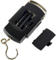 Electronic Portable Weight LCD Digital Scale 50 kg Capacity With Hanging Hook, Accuracy 5g/10g, Hanging Digital Weight Machine for Luggage, Cylinders, Fishing Hunting & Any Others Household Item (BLACK COLOR BODY AND BLUE DISPLAY). 
