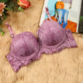 Lavender Net Foam Padded Bra for Women - Exclusive Elegance for a Stylish Look and Comfortable Feel. 