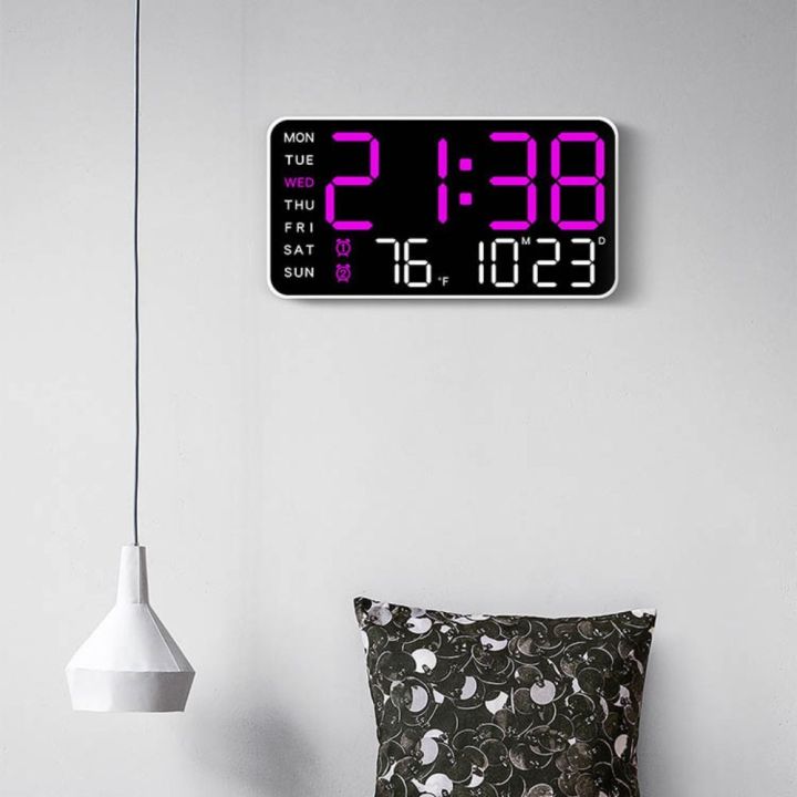 New Wall-mounted Electronic Wall Clock Multi-functional Temperature ...
