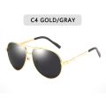 Polarized Sunglasses Men Metail Frame Quality Sun Glasses Brand Design Pilot Male Glasses Fishing Driving Goggles UV400.