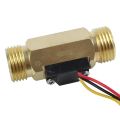 2X 1/2PT Water Flow Sensor Switch Control Meter Flowmeter 1.5-30L/Min. 