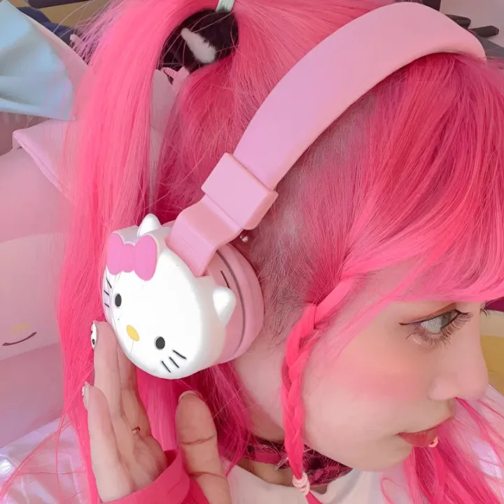 Kawaii%20Y2K%20Hello%20Kitty%20Wireless%20Bluetooth%20Headphones%20With%20Mic%20Noise%20Cancelling%20Headsets%20Stereo%20Sound%20Kuromi%20Earphones%20Sports%20-%20Image%205