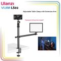 VIJIM LS02 Camera Desk Mount Stand with Auxiliary Holding Arm. 