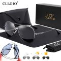 CLLOIO Titanium Alloy Polarized Sunglasses Men Women Fashion Photochromic Sun Glasses Chameleon Anti-glare Driving Oculos de sol. 