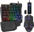 Mobile Controller Gaming Keyboard Mouse Converter PUBG Keypad Adapter Android USB TYPE-C Game Accessories 4 in 1 Gaming Keyboard Mouse Convertor Combo- Black.