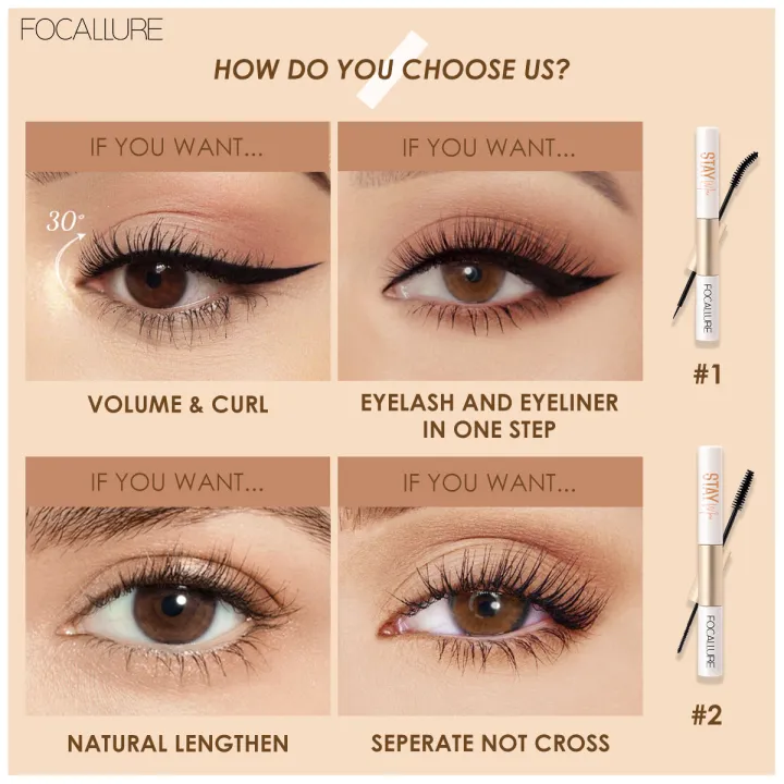FOCALLURE%20Waterproof%202%20In%201%20Black%20Mascara%20Eyeliner%203D%20Fiber%20Natural%20Eyelash%20Growth%20Enhancer%20Lengthening%20Thicker%20Eye%20Lash%20Primer%20-%20Image%203