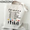 Friends Tv Show shopping bag bolsa recycle bag shopper shopping bag jute string sacolas. 