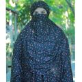 Khimar hijab with niqab for muslim Womens Linen century Fabric For Namaj and outside walk. 