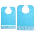 Washable Adult Bib Reusable Extra Long Waterproof Apron for Elderly Seniors Disabled Large Terry Cloth Eating Clothing Protector. 
