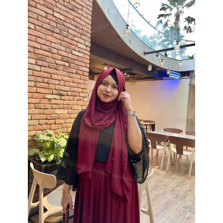 Plain Hijab Collection For Woman Full coverage Hijab For Woman (72"x30")