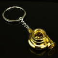 Mini Turbo Turbocharger Keychain Spinning Turbine Key Chain Ring Keyring MJD. 