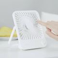 JISULIFE FA26 Small Desk Fan Ultra Quiet Table Fan 4500mAh USB Rechargeable Strong Airflow Cooling Fan With 4 Speed Powerful Wind Offices Fan.
