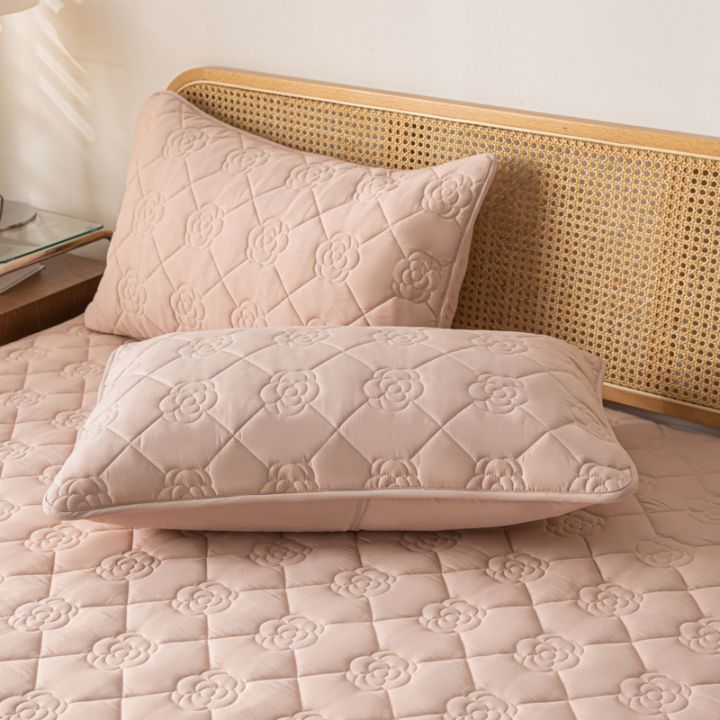 1%20Piece%20Waterproof%20jacquard%20Fabric%20Pillowcase%20Moisture%20And%20Sweat%20Proof%20Pillow%20Cover%2048x74cm%20For%20Bedroom%20Home%20Hotel%20Detor%20-%20Image%205