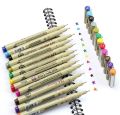 Superior Color Needle Drawing Pen Fineliner 12 Pcs professional-grade set designed for precision work, including technical drawing, sketching, and journaling.