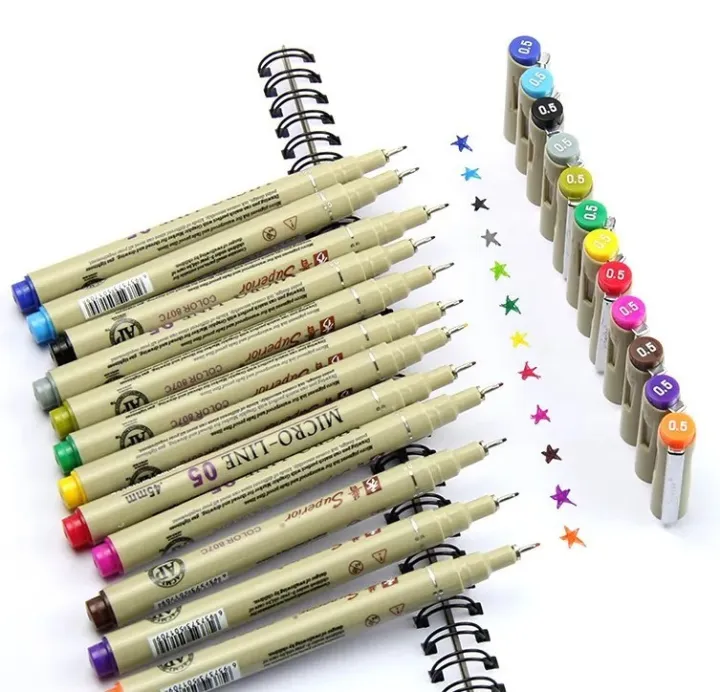 Superior%20Color%20Needle%20Drawing%20Pen%20Fineliner%20Set%2012%20Pcs%20for%20Technical%20Drawing,%20Sketching%20&%20Journaling%20-%20Image%203