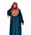 abaya borka ( Hata Kuchi ) Dubai Cherry stylish party borka (No hijab Only Borka) fashion collection Fashionable khimar Lycra borka for Women. 