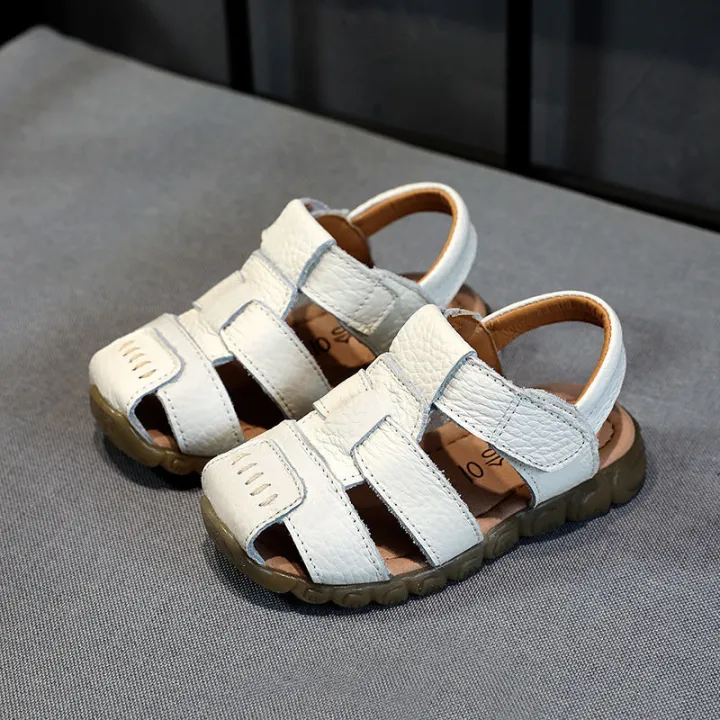 Boys%20sandals%202024%20Summer%20New%20Baby%20Genuine%20Leather%20Children's%20Closed%20Toe%20Girl%20Child%20Soft%20Bottom%20Beach%20Shoes%20Children's%20Shoes%20-%20Image%208