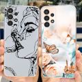 Back Cover For Samsung Galaxy A13 4G Case SM-A135F Stylish Painted Shell Soft Phone Case For Samsung A13 A 13 Casing.