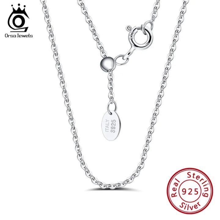 ORSA%20JEWELS%20Genuine%20925%20Sterling%20Silver%20Necklace%20Figaro%20O-ring%20Neck%20Chain%20Twisted%20Snake%20Bar%20Singapore%20Box%20Chain%20Necklace%20Women%201%20-%20Image%202