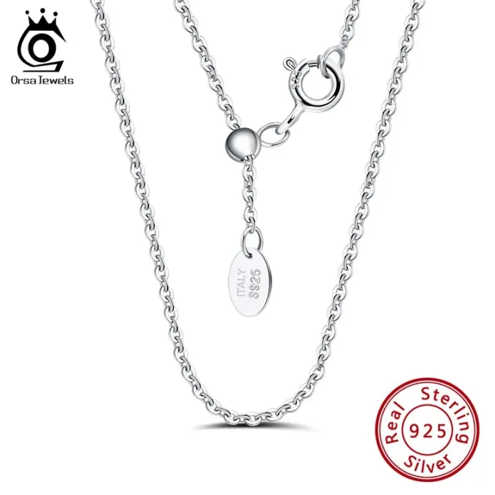 ORSA%20JEWELS%20Genuine%20925%20Sterling%20Silver%20Necklace%20Figaro%20O-ring%20Neck%20Chain%20Twisted%20Snake%20Bar%20Singapore%20Box%20Chain%20Necklace%20Women%201%20-%20Image%202