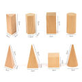 Geometric figures, square volumes, wood, math teaching aids for primary school students, observation objects, cuboids, squares, three, four, five, wholesale. 