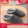 2022 New Soft Sole Slippers Men Women Indoor Floor Flat Shoes Autumn Winter Warm Home Cotton Warm Plush Bedroom Slides. 