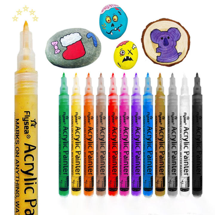 Fine Tip Marker Acrylic Marker Vibrant Marker Multi-Surface Marker