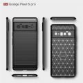 Carbon Fiber Case For Google Pixel 6 Pro Luxury Stylish Rubber Silicone Armor Designed Shockproof Flexible Camera Bumper Protective TPU Back Cover - Camera - Phone.