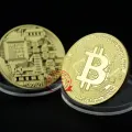 Bit Commemorative Medal Embossed Gold-Plated Silver-Plated Collection Coin Relief Three-Dimensional Metal Badge Crafts. 