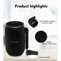 Automatic Household Frother Automatic Hot and Cold Foam Machine Frother Milk Froth Stirring Cup Coffee Frother (US Plug). 