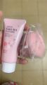 2 Pack Set Silicone Octopus Facial Cleansing Brush with Japan Sakura Cleanser Deep Cleansing Moisturizing 50g. 