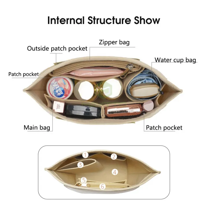 MAYTTO%20Felt%20Insert%20Bag%20Cosmetic%20Bag%20Handle%20Bag%20Liner%20Bag%20Organizer%20Felt%20Cloth%20Makeup%20Bag%20Support%20Handbag%20lining%20Portable%20Insert%20Purse%20Bags%20Fits%20For%20Longchamp%20Handbag%20-%20Image%204