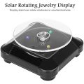 1Pcs 360 Rotating Degree Solar Showcase Turntable Rotating Display Stand. 