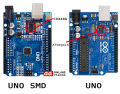 ARDUINO UNO R3 SMD ATMEGA328 IC.