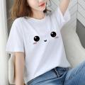 Early Spring White Short SleeveTT-shirt Women's2023Summer New Korean Style Loose StudentinsTrendy Mickey Cartoon Top Clothes.