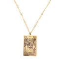 Wicca Tarot Card Waite Major Arcana Pagan Pendant Amulet Necklace-THE LOVERS.