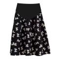 Bow Print Chiffon Skirt Maternity Dress2023Loose High Waist Drooping Mid-LengthaLine Skirt Belly Support Skirt. 