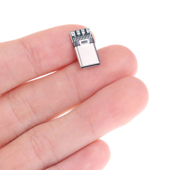 5/10Pcs%20USB%203.1%20Type%20C%20Male%20DIY%20Solder%20Cable%20Plug%20Connector%20Socket%20PC%20Board%20-%20Image%202