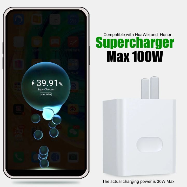 For honor wall charger, for Huawei charger Mate60 pro/P40/P30/Nova11 Plug, for Honor 90/70/50/Magic 5/X9a Supercharge USB socke